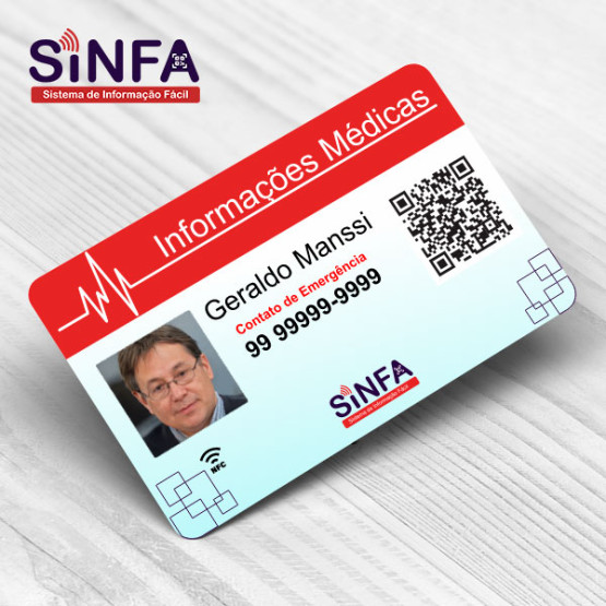 Cartão de Identificação SINFA com QR-Code e NFC: Informações Essenciais Sempre ao Seu Alcance!